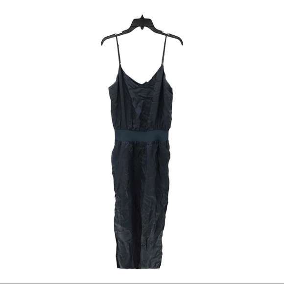 CINQ A SEPT Amia Twill Elastic Waist Jumpsuit Navy Blue Medium Cinq a Sept - Picture 5 of 7